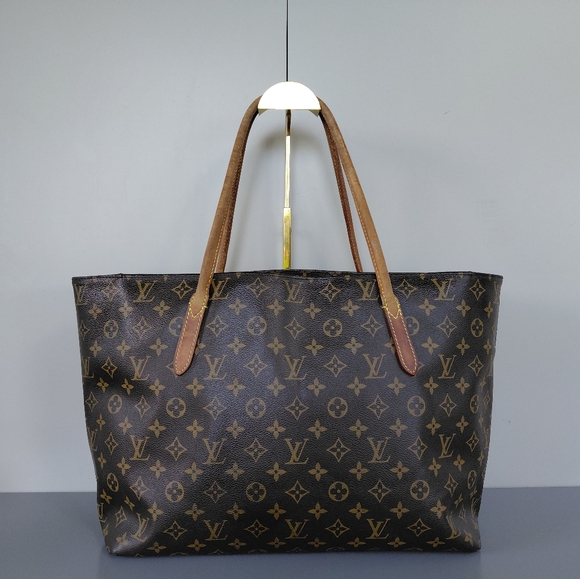 Louis Vuitton Classic Monogram Tote in Brown and Tan - Picture 1 of 12